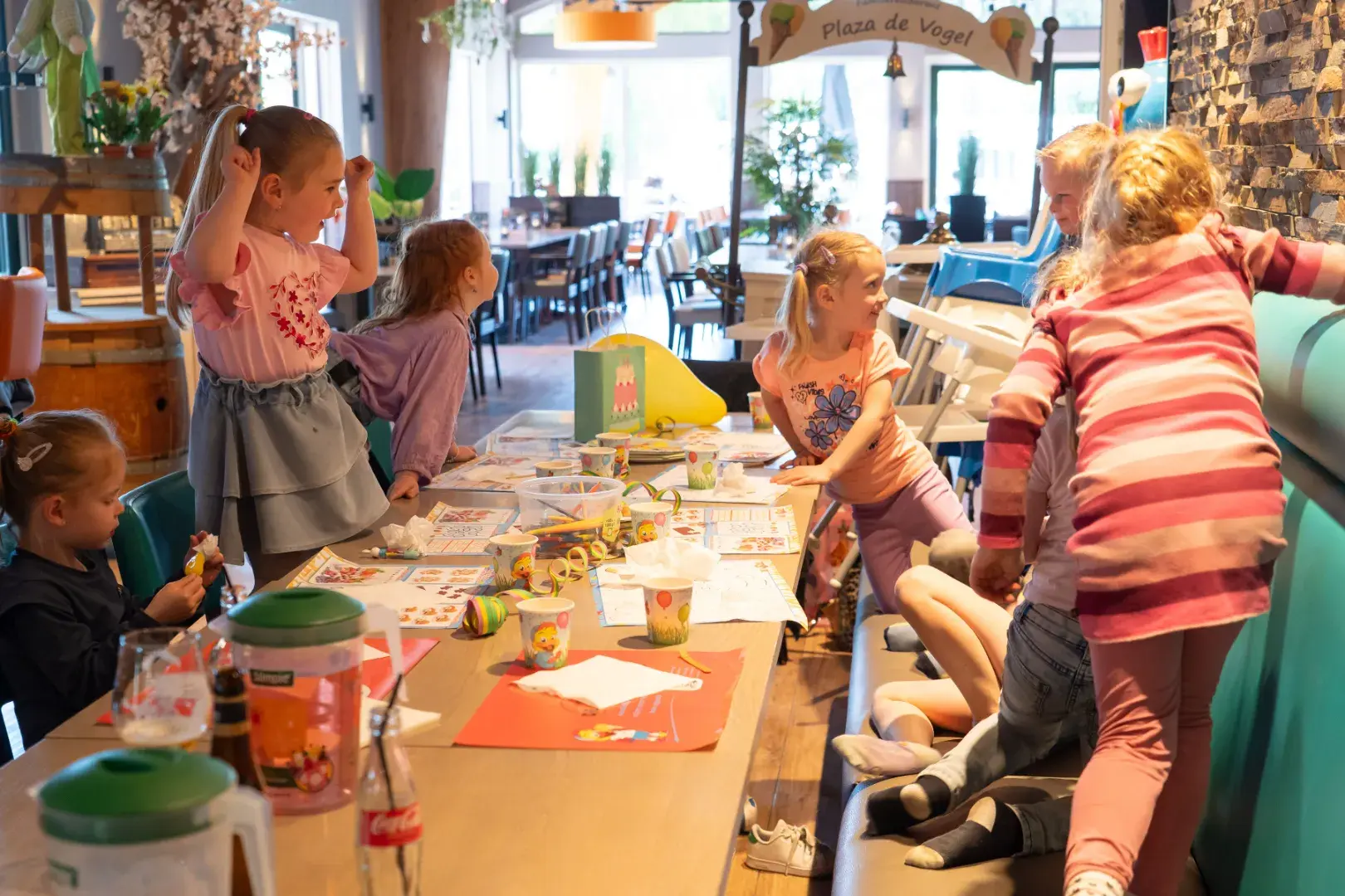 Kinderfeestje bij Plaza de Vogel